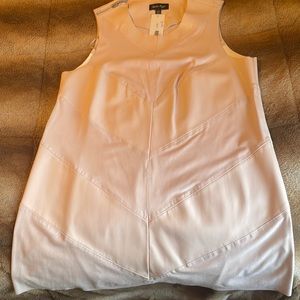 New with tags Suede Dress, color is light pink with zipper shoulder